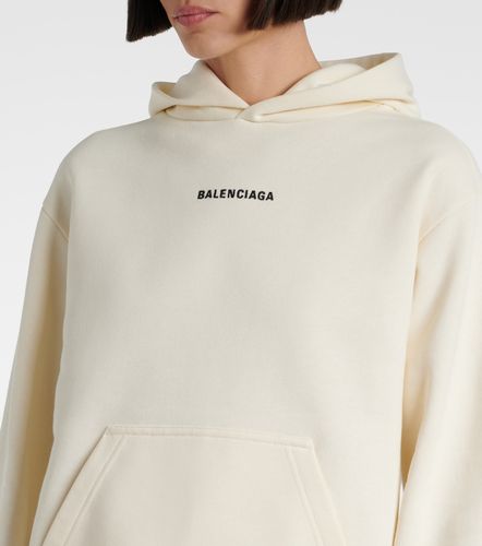 Sweat-shirt à capuche en molleton de coton - Balenciaga - Modalova