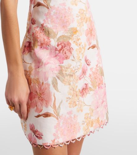 Robe Como en lin à fleurs - Zimmermann - Modalova