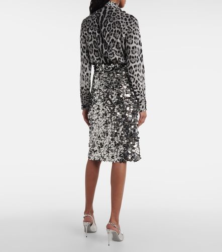 Dolce&Gabbana Jupe midi à sequins - Dolce&Gabbana - Modalova