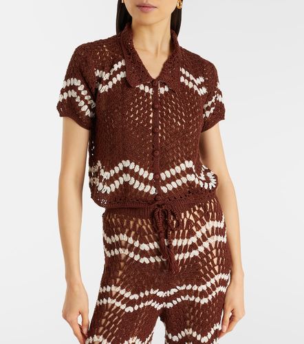 Top raccourci en crochet de coton - Anna Kosturova - Modalova