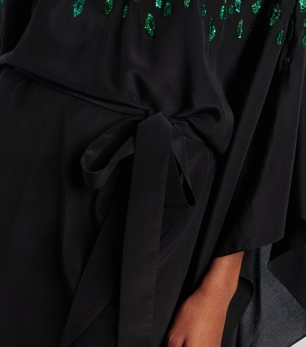 Robe longue en soie à sequins - Roberto Cavalli - Modalova
