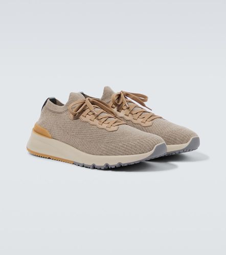 Sneakers en maille - Brunello Cucinelli - Modalova