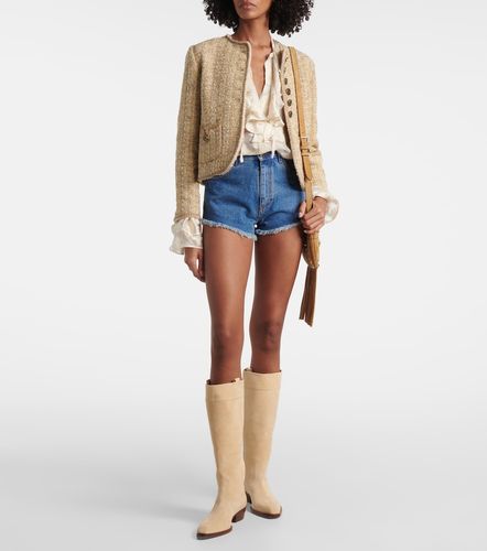 Bottes santiags Helena 35 en daim - Paris Texas - Modalova