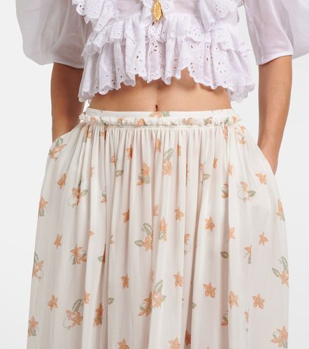 Chloé Jupe longue en soie à fleurs - Chloe - Modalova