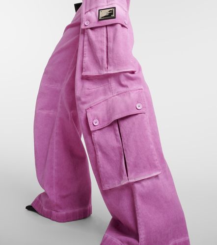 Pantalon cargo évasé en coton - Dolce&Gabbana - Modalova