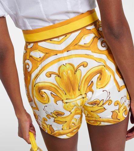 Short taille haute Majolica en coton - Dolce&Gabbana - Modalova