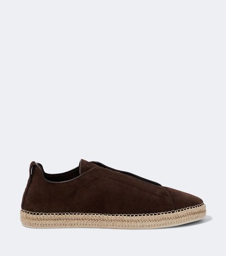 Espadrilles Triple Stitch en daim - Zegna - Modalova
