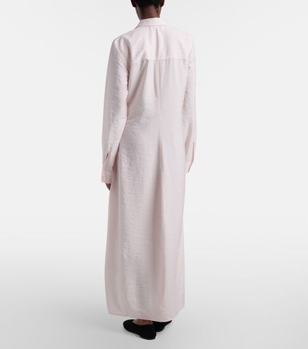 Robe chemise en soie mélangée - Toteme - Modalova
