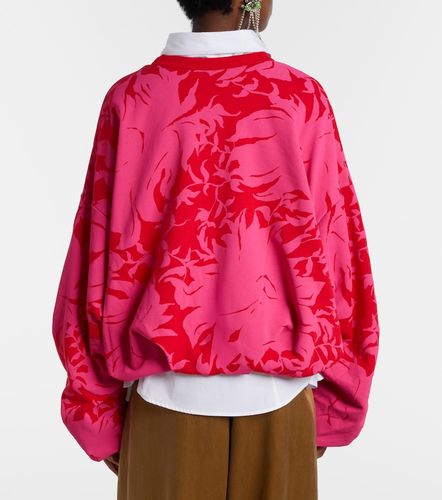 Sweat-shirt en jersey de coton imprimé - Dries Van Noten - Modalova