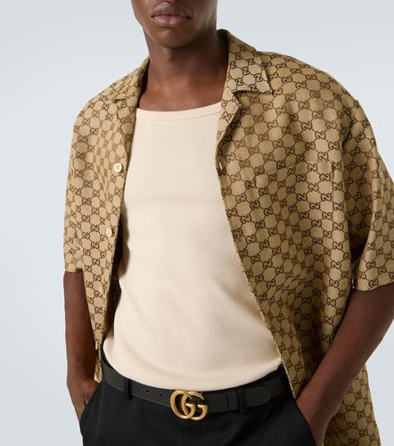 Chemise GG en jacquard de lin mélangé - Gucci - Modalova