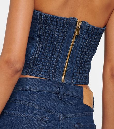 Magda Butrym Top bustier en denim - Magda Butrym - Modalova