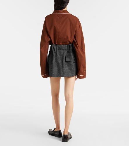Prada Mini-jupe en laine vierge - Prada - Modalova