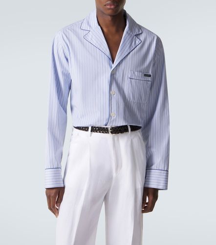 Chemise de pyjama rayée en coton mélangé - Dolce&Gabbana - Modalova
