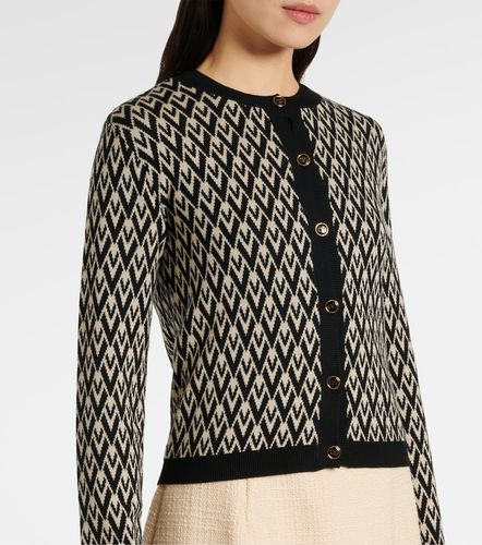 Cardigan Monogram en laine vierge - Valentino - Modalova