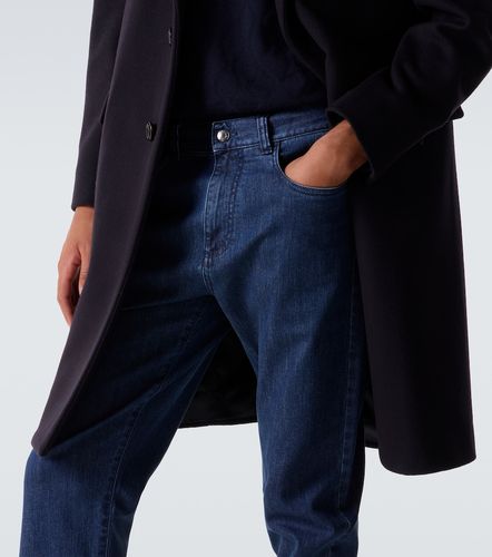 Canali Jean slim à taille mi-haute - Canali - Modalova