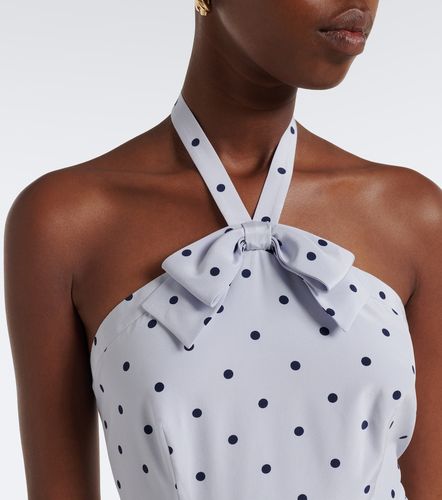 Robe midi en soie à pois - Alessandra Rich - Modalova