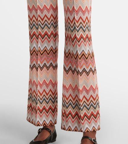 Pantalon droit Zigzag en coton mélangé - Missoni - Modalova