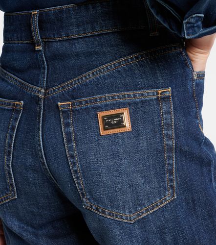 Short taille haute en denim - Dolce&Gabbana - Modalova