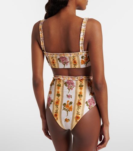 Culotte de bikini brodée à fleurs - Agua by Agua Bendita - Modalova