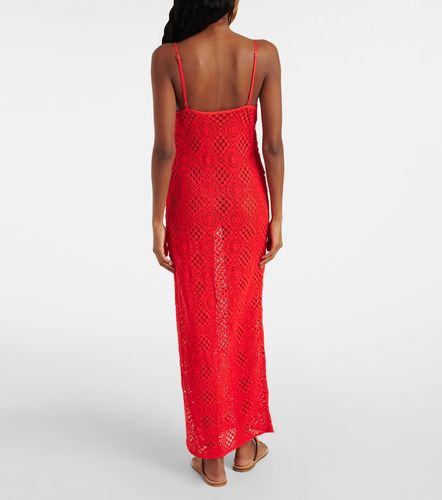 Robe longue Rayure en crochet de coton - SIR - Modalova