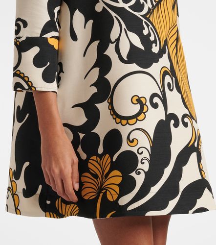 Robe midi Artemis en laine mélangée à fleurs - La DoubleJ - Modalova