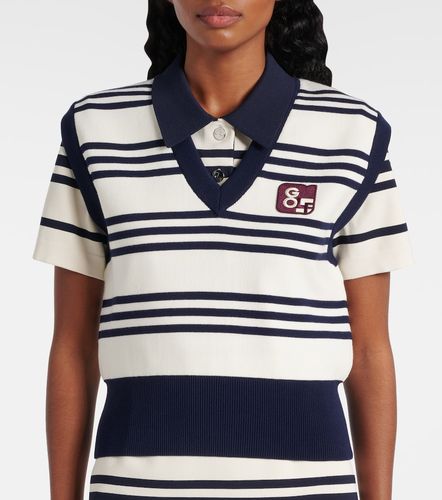 Tory Burch Pull sans manches rayé - Tory Burch - Modalova