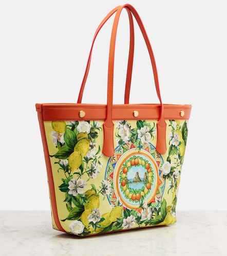 Cabas Taormina Large imprimé en toile - Dolce&Gabbana - Modalova
