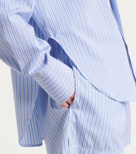 Chemise rayée en coton avec écharpe - Plan C - Modalova