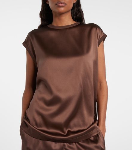 T-shirt en soie mélangée - Brunello Cucinelli - Modalova