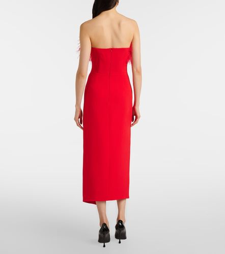 David Koma Robe midi à plumes - David Koma - Modalova