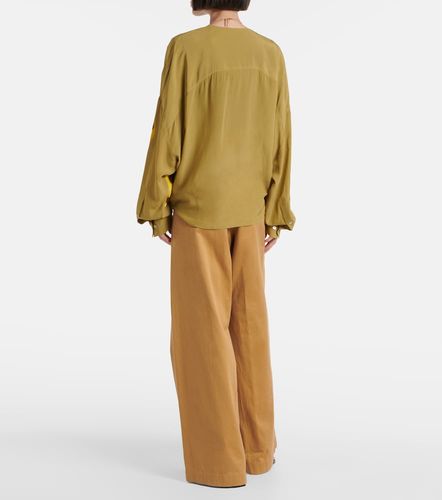 Blouse imprimée en satin - Dries Van Noten - Modalova