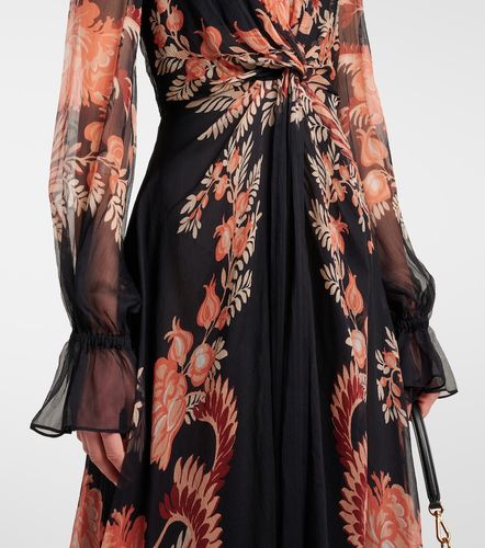 Etro Robe midi en soie à fleurs - Etro - Modalova