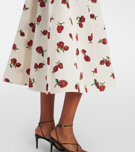 Robe midi Isabella imprimée en soie et coton - Khaite - Modalova