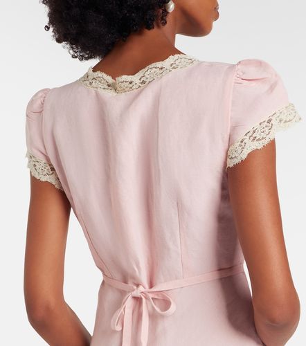 Robe midi Clarice en lin mélangé - Rixo - Modalova