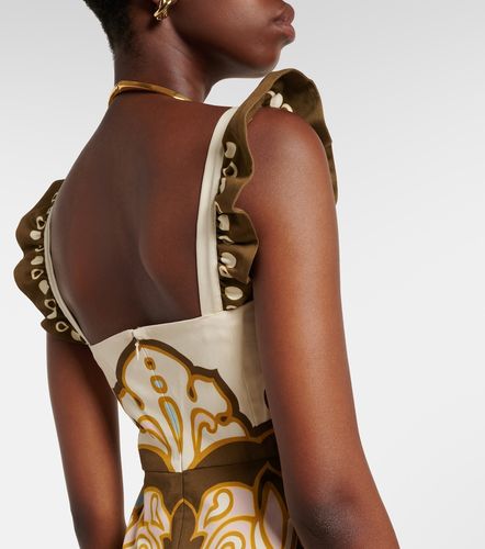Robe midi Gingerbread en coton mélangé à imprimé - La DoubleJ - Modalova