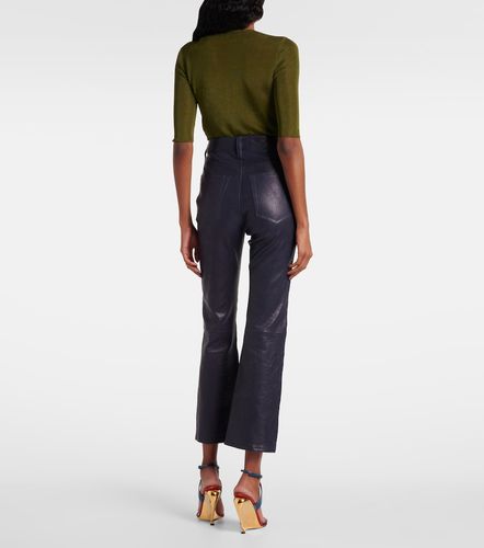 Pantalon bootcut Reboot Crop en cuir - Frame - Modalova