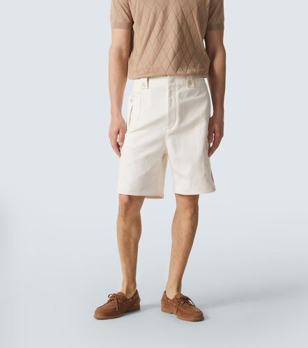 Short cargo en coton et lin - Brunello Cucinelli - Modalova