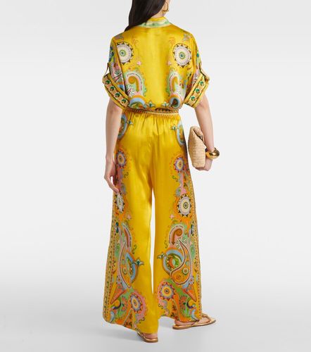 Alémais Pantalon ample Pinball imprimé en soie - Alemais - Modalova