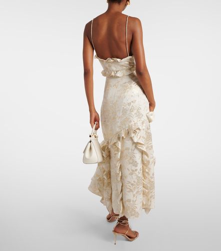 Robe midi Calandra en jacquard à fleurs - Markarian - Modalova