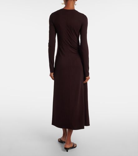 Robe longue en jersey froncée - Vince - Modalova