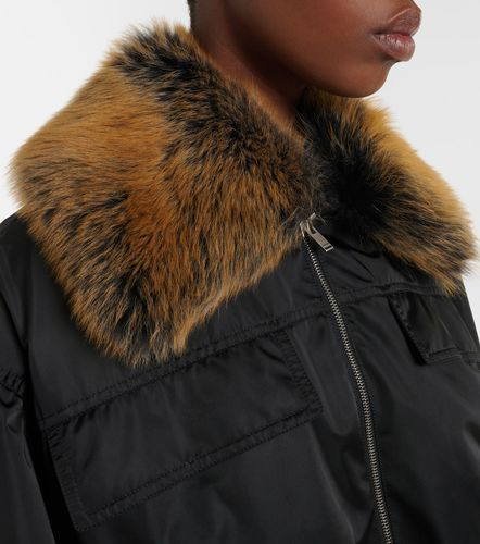 Blouson à col en fourrure - Saint Laurent - Modalova