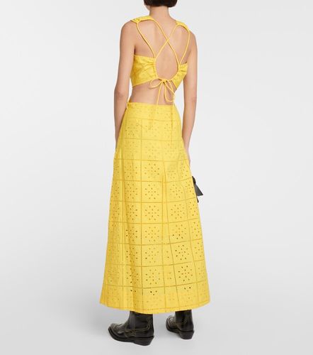 Ganni Robe longue en coton - Ganni - Modalova