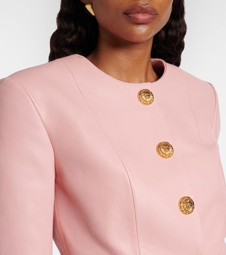 Balmain Veste courte en cuir - Balmain - Modalova