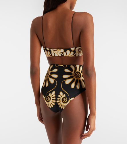 Culotte de bikini Elisa imprimée à taille haute - Cala de la Cruz - Modalova