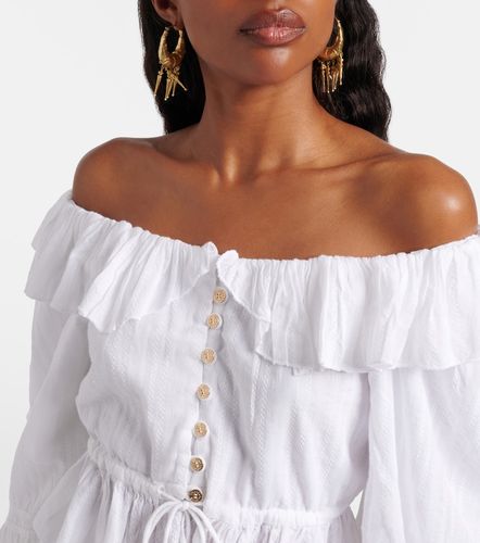 Blouse Corrine à encolure bardot en coton - Melissa Odabash - Modalova