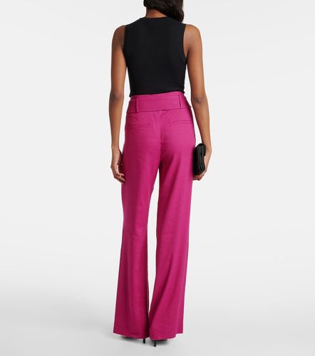 Pantalon évasé Sunny en lin mélangé - Veronica Beard - Modalova