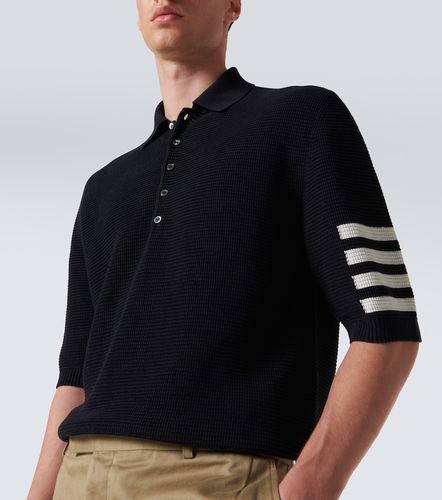 Polo 4-Bar en lin et coton - Thom Browne - Modalova