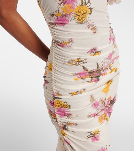 Robe longue à fleurs en jersey - Blumarine - Modalova