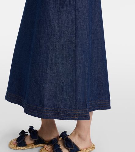 Robe midi Aster en denim à volants - Zimmermann - Modalova