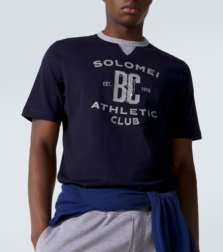 T-shirt imprimé en coton - Brunello Cucinelli - Modalova